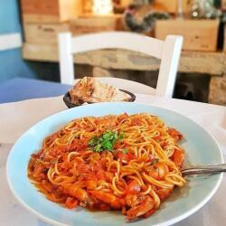 Koursaros Fishtavern Pasta With Prawns