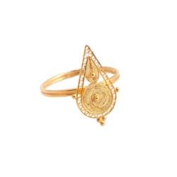 Tear Shaped Cyprus Filigree Ring