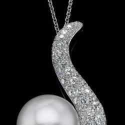 Costas Giannopoulos And Son Pendant South Sea And Diamond