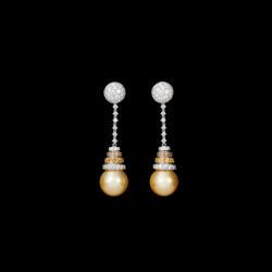 Carlo Joaiellier Collection Womanity White Gold Natural White Brown Diamonds Yellow Sapphires And Pearls