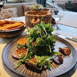 The Garden Restaurant Baked Eggplants Salad With Rocket