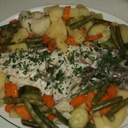 Trata Fish Tavern Vlachos With Mixed Vegetables