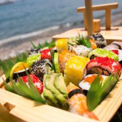 Agios Georgios Alamanou Fish Tavern Sushi Platter