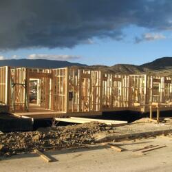 Construction Of A Timber Frame House In Lania