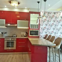 A Kitchen In A Modern Appartment Renovation In Paphos