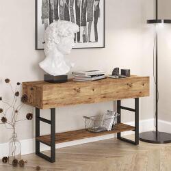 Console Vien In Color Oak Black Homepaketo