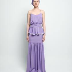 Peplum Long Dress By Stelios Koudounaris