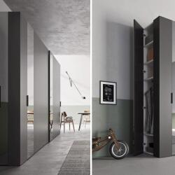 Side Wardrobe With Hidden Storage Feature