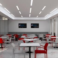 Arkidea Hospital Cafeteria Interior