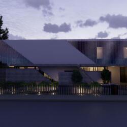 Architecture Private Residence R Mx Facade Visualisation Dawn