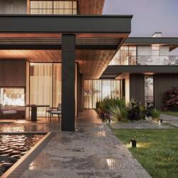 Sence Architects Eco Tech Style House With Natural Finishing Material