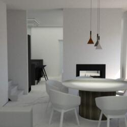 3d Render House In Geroskipou Dining Area