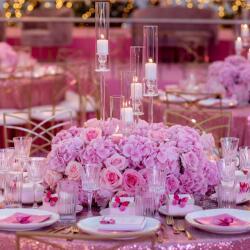 Haris Potsou Pink Flower Wedding Decoration