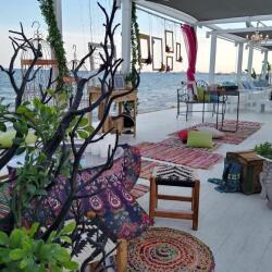 Galu Seaside Bohemian Wedding Set Up