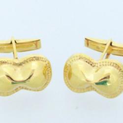 Eight Shaped Shield Gold Cufflings