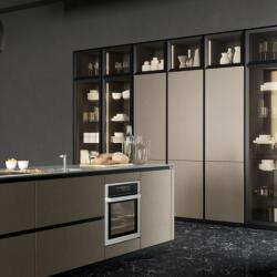 Argyrou Kitchens Design Collection Aluminum Frame Glass