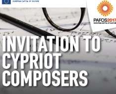 Invitation to Cypriot Composers - Pafos2017