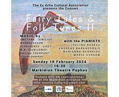 Cyprus Event: Piano Concert “Fairy Tales and Folk Tunes II” - 18.2.2024